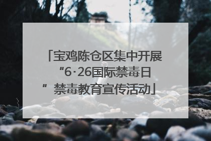 宝鸡陈仓区集中开展“6･26国际禁毒日”禁毒教育宣传活动
